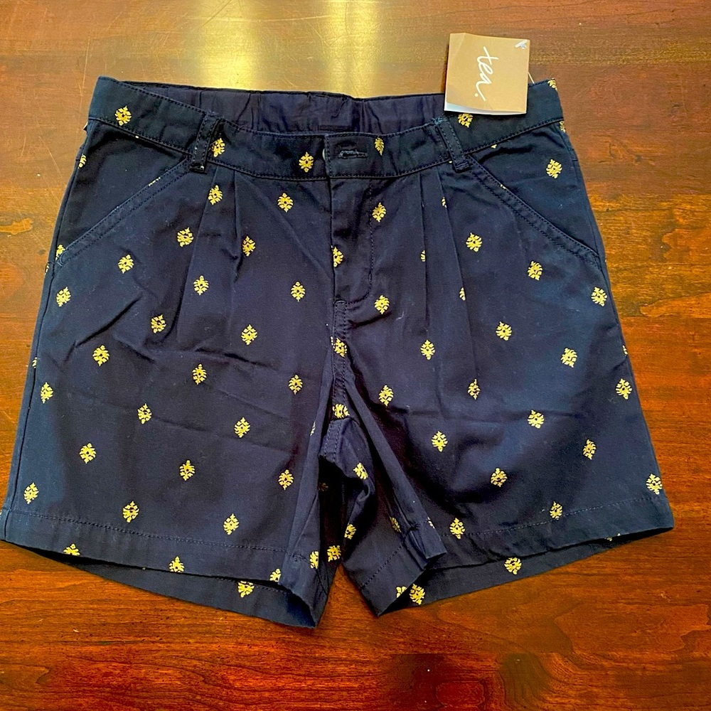 NWT Tea Collection girls shorts size 10